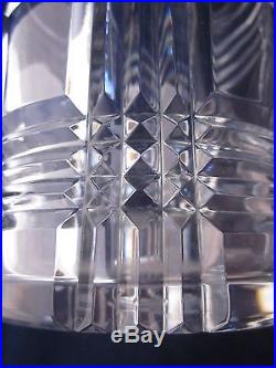 RALPH LAUREN Crystal Glen Plaid 2 Piece SIGNED Nite Set Carafe & Glass EXCELLENT