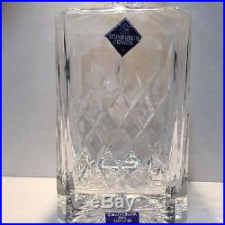 RARE Edinburgh Crystal Brodick Pattern Decanter Liquor Set 4 Glasses Scotland