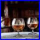 RARE! Glencairn Crystal Studio Montrose Brandy Snifter Glass Set of 2 Hand Cut