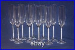RARE Lenox Jubilee Crystals in Stem Champagne Toasting Flutes, Sold In Sets of 2