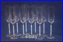 RARE Lenox Jubilee Crystals in Stem Champagne Toasting Flutes, Sold In Sets of 2