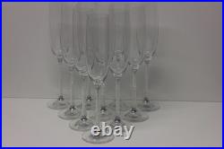 RARE Lenox Jubilee Crystals in Stem Champagne Toasting Flutes, Sold In Sets of 2