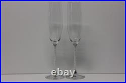 RARE Lenox Jubilee Crystals in Stem Champagne Toasting Flutes, Sold In Sets of 2