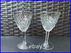 RARE Magnificent Set of 12 MCM Cut Crystal Liquor Cocktail Glasses 4 1/2 in MINT