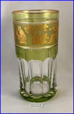 RARE SET! 10 Val St Lambert Danse de Flore 10 oz. Highball/Tumblers 5 Colors RARE SET! 10 Val St Lambert Danse de Flore 10 oz. Highball/Tumblers 5 Colors