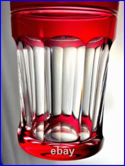 RARE SET! 10 Val St Lambert Danse de Flore 10 oz. Highball/Tumblers 5 Colors RARE SET! 10 Val St Lambert Danse de Flore 10 oz. Highball/Tumblers 5 Colors