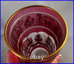 RARE SET! 10 Val St Lambert Danse de Flore 10 oz. Highball/Tumblers 5 Colors RARE SET! 10 Val St Lambert Danse de Flore 10 oz. Highball/Tumblers 5 Colors