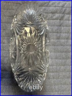 RARE Set of 2 Vintage Echt Bleikristall German Lead Crystal Glasses and Bowl