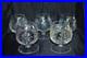 RARE Vintage Crystal Brandy Cognac Glasses Various Color Set of 5