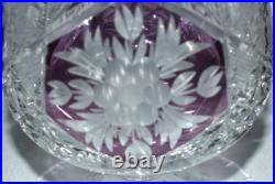 RARE Vintage Crystal Brandy Cognac Glasses Various Color Set of 5