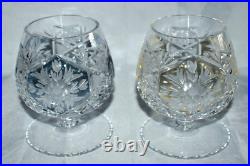 RARE Vintage Crystal Brandy Cognac Glasses Various Color Set of 5