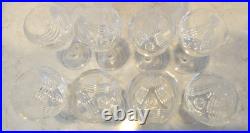 RCR Magnolia Wine Goblets by ROYAL CRYSTAL ROCK Set Of 8