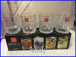 RCR Set of 8X Italian Crystal Luxion Mixology Tumblers Cocktail Whisky Glasses