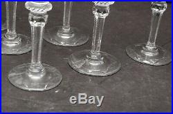 ROGASKA CRYSTAL GALLIA Cordial wine GLASSES 5 goblets stemware SET 6 etched