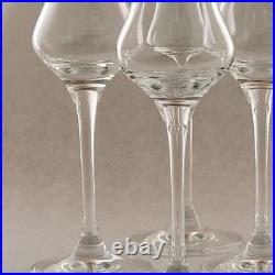RONA Steelite Crystal Grappa Glass 3 Oz 7-1/4 In Height SET OF 6 Glasses NEW BOX RONA Steelite Crystal Grappa Glass 3 Oz 7-1/4 In Height SET OF 6 Glasses NEW BOX