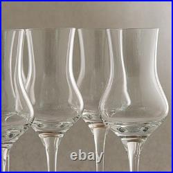 RONA Steelite Crystal Grappa Glass 3 Oz 7-1/4 In Height SET OF 6 Glasses NEW BOX RONA Steelite Crystal Grappa Glass 3 Oz 7-1/4 In Height SET OF 6 Glasses NEW BOX