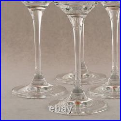 RONA Steelite Crystal Grappa Glass 3 Oz 7-1/4 In Height SET OF 6 Glasses NEW BOX RONA Steelite Crystal Grappa Glass 3 Oz 7-1/4 In Height SET OF 6 Glasses NEW BOX