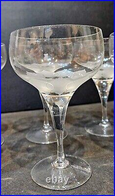 ROSENTHAL Lotus Blossoms Discontinued Tall Champagne /Coctail Glasses Set Of 10