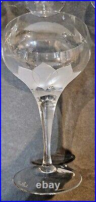 ROSENTHAL Lotus Blossoms Discontinued Tall Champagne /Coctail Glasses Set Of 10