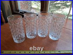 Ralph Lauren Aston Highball Crystal Set of 4 Very Good Condition