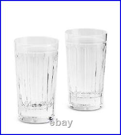 Ralph Lauren Coraline Highball Crystal Glasses Set of 2 Gift Box $165