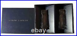 Ralph Lauren Coraline Highball Crystal Glasses Set of 2 Gift Box $165