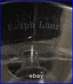 Ralph Lauren Crystal Bedford Goblet Glasses Set of 2