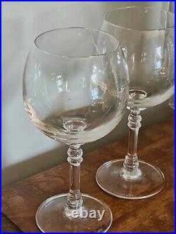 Ralph Lauren Crystal Bedford Goblet Glasses Set of 2 GREAT