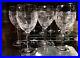 Ralph Lauren Crystal Glen Plaid 8 1/4 Wine Glasses (Set of 4)