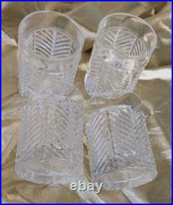 Ralph Lauren Crystal Herringbone Set Of 4 Old Fashioned Whisky Glasses Germany Ralph Lauren Crystal Herringbone Set Of 4 Old Fashioned Whisky Glasses Germany