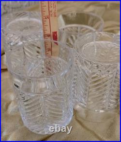 Ralph Lauren Crystal Herringbone Set Of 4 Old Fashioned Whisky Glasses Germany Ralph Lauren Crystal Herringbone Set Of 4 Old Fashioned Whisky Glasses Germany