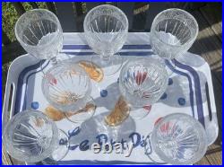 Ralph Lauren Crystal Water Goblets EMMA Set of 7 1992-2001