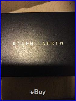 Ralph Lauren Garrett Highball Glasses. Set Of 4 Boxed. Polo Player Etched. New
