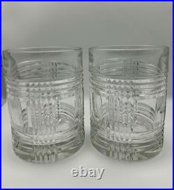 Ralph Lauren Glen Plaid Crystal Cocktail Glasses Two-Piece Set