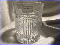 Ralph Lauren Glen Plaid Old Fashioned Glasses Set of 4 New Crystal Barware WOW