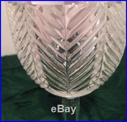 Ralph Lauren Herringbone Fine Crystal Goblets Wine Water Glasses (Set of 8) -New