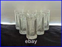 Ralph Lauren Herringbone Highball SET OF 6 EUC Free Shipping