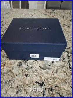 Ralph Lauren LANGLEY Highball Glasses Set of 2 Genuine Crystal Glass Drinkware