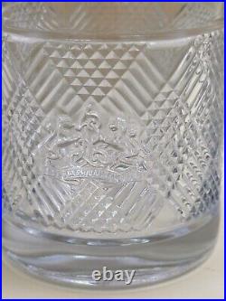 Ralph Lauren Safari Argyle Lion Crest Double Old Fashion Whiskey Glass Set of 7