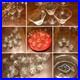 Rare 68 piece Mid-Century Modern Bamboo Glassware Noritake & Sasaki Bar Set