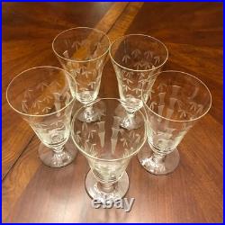 Rare 68 piece Mid-Century Modern Bamboo Glassware Noritake & Sasaki Bar Set