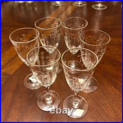Rare 68 piece Mid-Century Modern Bamboo Glassware Noritake & Sasaki Bar Set