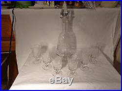 Rare 8 Pc Heisey 4027/4002/467 Christos Crystal Etched Tally Ho Decanter Set- Nr