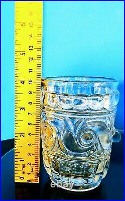Rare Baccarat Crystal Scroll Bedside Carafe/tumble Up