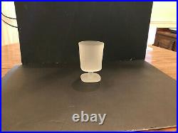 Rare Danish Modern Dansk Frosted Crystal Glassware Excellent condition