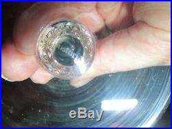 Rare Set of 2 Fostoria Navarre Blue Crystal Balloon Wine Glasses Magnum 7 1/8