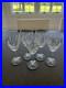 Rare Set of 5 Waterford Crystal Araglin 7in Wine Glasses Wedding Gift 1999