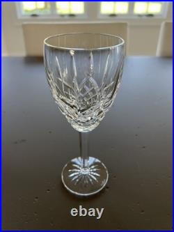 Rare Set of 5 Waterford Crystal Araglin 7in Wine Glasses Wedding Gift 1999