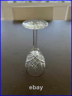 Rare Set of 5 Waterford Crystal Araglin 7in Wine Glasses Wedding Gift 1999