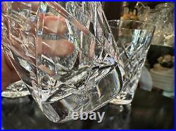 Rare Stunning Set of 4 WATERFORD CRYSTAL Tyrone (Cut) 12 Oz Flat Tumbler MINT